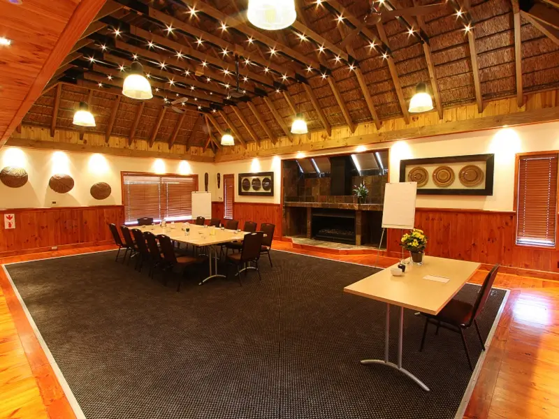 An example for a setup at the conference venue of Tau Game Lodge
