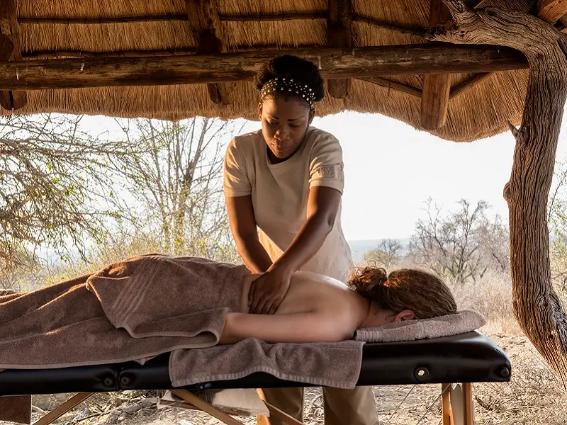 Spa treatment at Impodimo Game Lodge