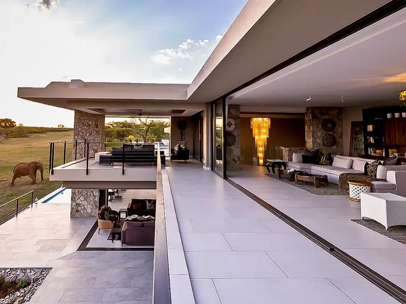 The view of the library at Jamala Madikwe