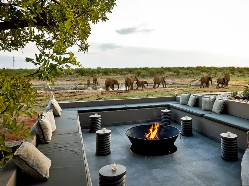 A view of the waterhole at Jamala Madikwe