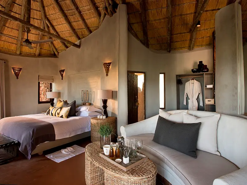 Lounge in your suite at Madikwe Safari Lodge - Kopano