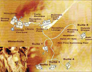An impression of the lodge site map