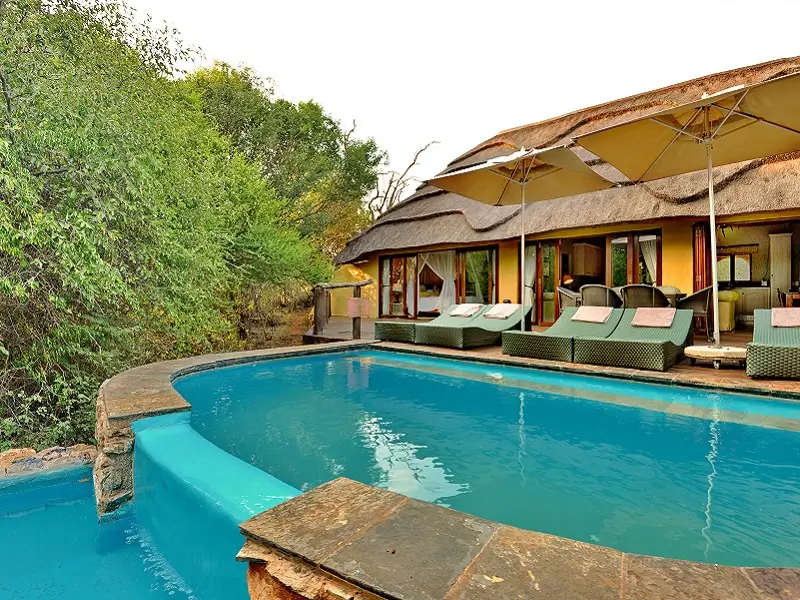 The private family villa at Motswiri Private Safari Lodge
