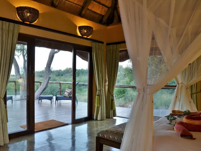 The bush view from the suite at Motswiri Private Safari Lodge