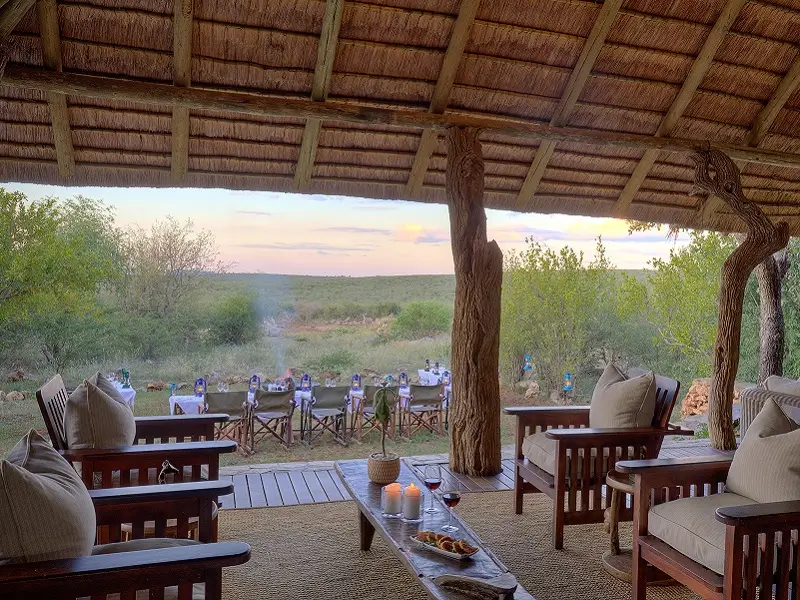 Lounge at Rhulani Safari Lodge