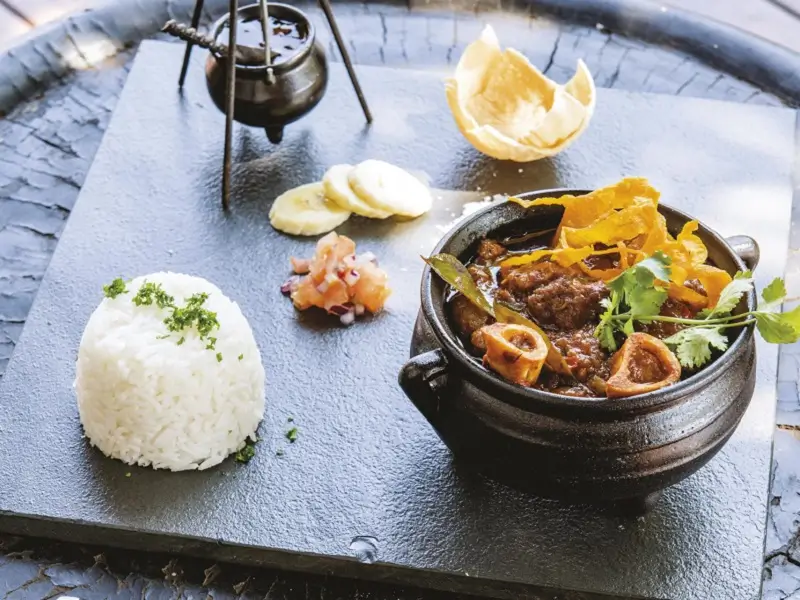 A meal served at Tuningi Safari Lodge